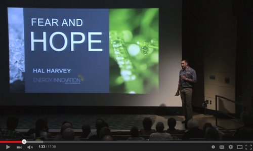 Permalink to Hal Harvey Presents Fear & Hope: Climate Change and Policy Solutions